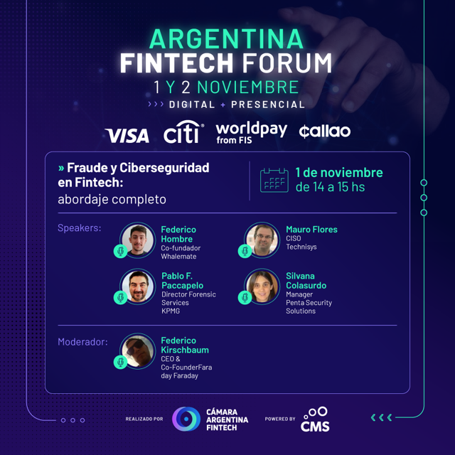 Fraude y Ciberseguridad en Fintech: abordaje completo |  #AFF2022 @CamaraFintechAr @PentaSecSol