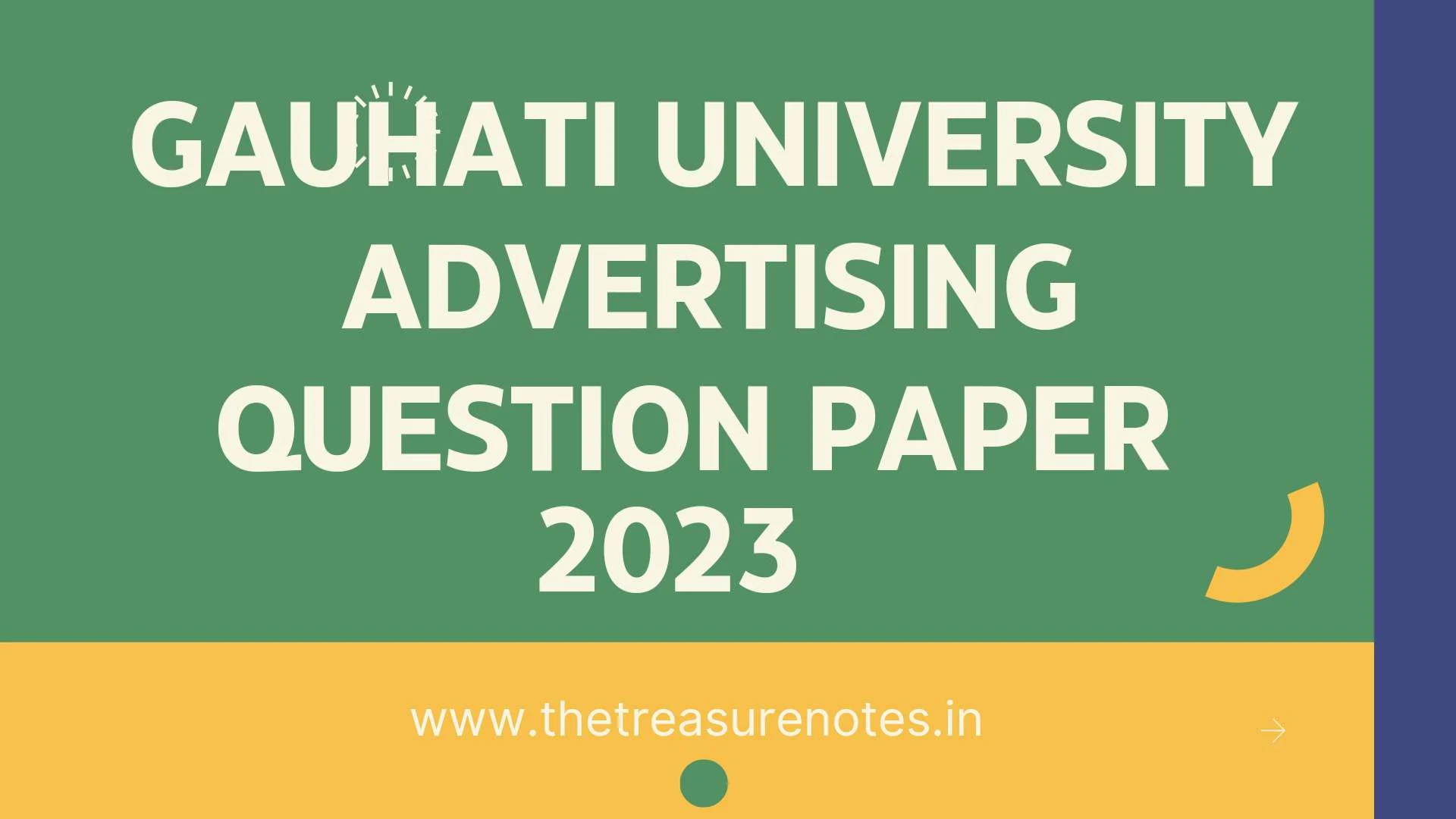 Advertising Question Paper 2023 PDF GU [Gauahti University B.Com 5th Sem]