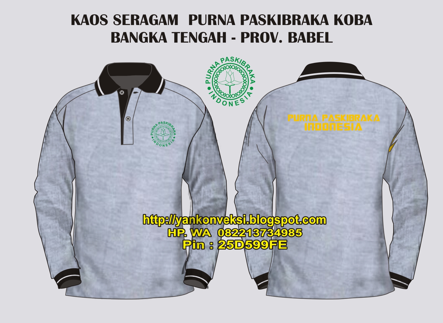 BAJU KAOS PURNA PASKIBRA PANJANG LENGAN