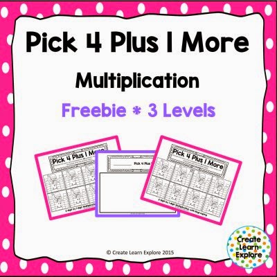 http://www.teacherspayteachers.com/Product/Multiplication-2-digit-Numbers-Pick-4-Plus-1-More-1639911