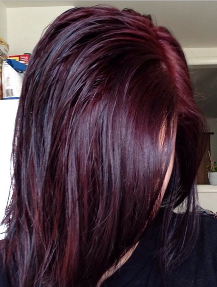  Warna  Rambut  Ombre Red  Purple  warna  rambut  ombre red  