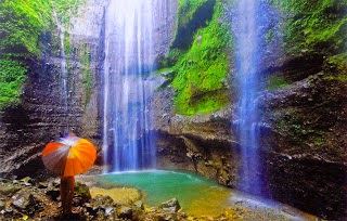 Waterfall tourist Madakaripura in Bromo