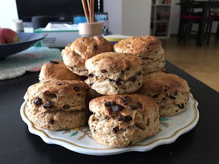 Christmas Pudding Scone