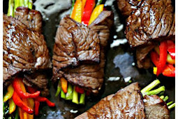 Air Fried Steak And Asparagus Bundles