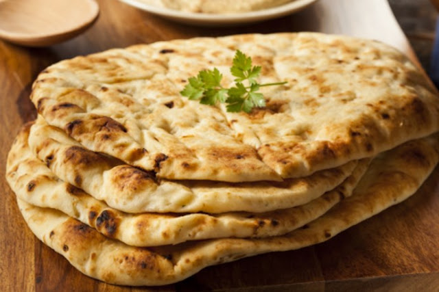 Paleo Garlic Naan Bread #healthy #lunch