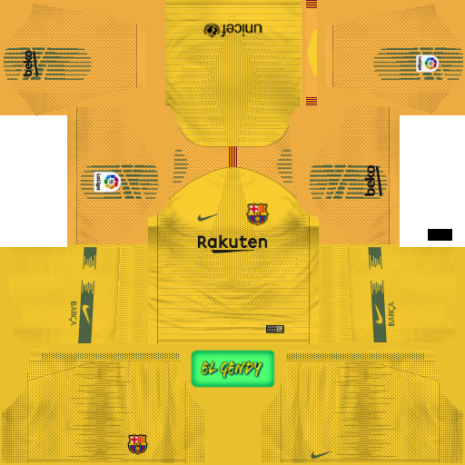 Fc Barcelona Kits 20192020 In La Liga Dream League Soccer