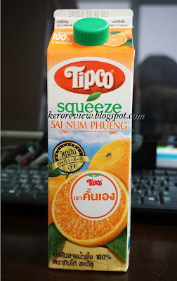 รีวิว ทิปโก้ สควีซ น้ำส้มสายน้ำผึ้ง พร้อมเนื้อส้มและเกล็ดส้ม 100% (CR) Review 100% SaiNumPhueng orange juice with orange pulp&sac, Tipco Squeeze Brand.