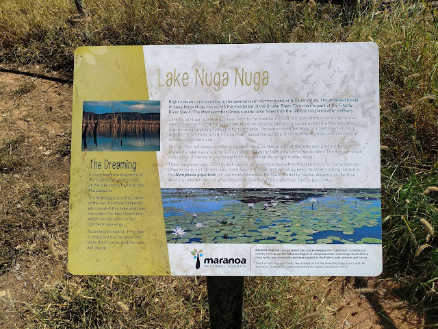 Information board: Lake Nuga Nuga