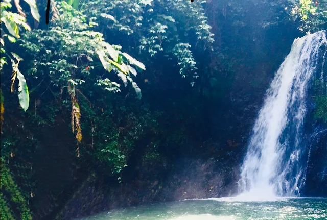 A waterfall to represent incontinence after birth