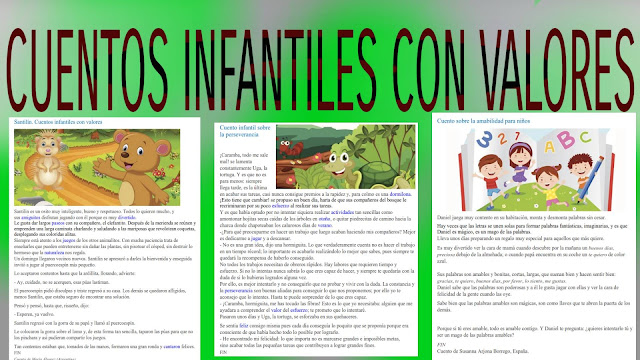 CUENTOS INFANTILES CON VALORES