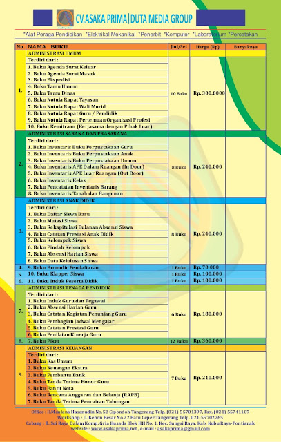 Buku Induk Siswa (TK/PAUD),Buku Induk PAUD,jual Buku Induk PAUD,harga Buku Induk PAUD,grosir Buku Induk PAUD,buku administrasi sekolah,katalog Buku Induk PAUD,brosur Buku Induk PAUD