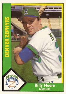 Billy Moore 1990 Denver Zephyrs card