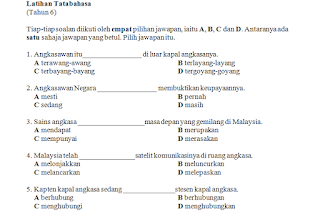 Latihan Tatabahasa Tahun 6 ~ Tips Mania BM