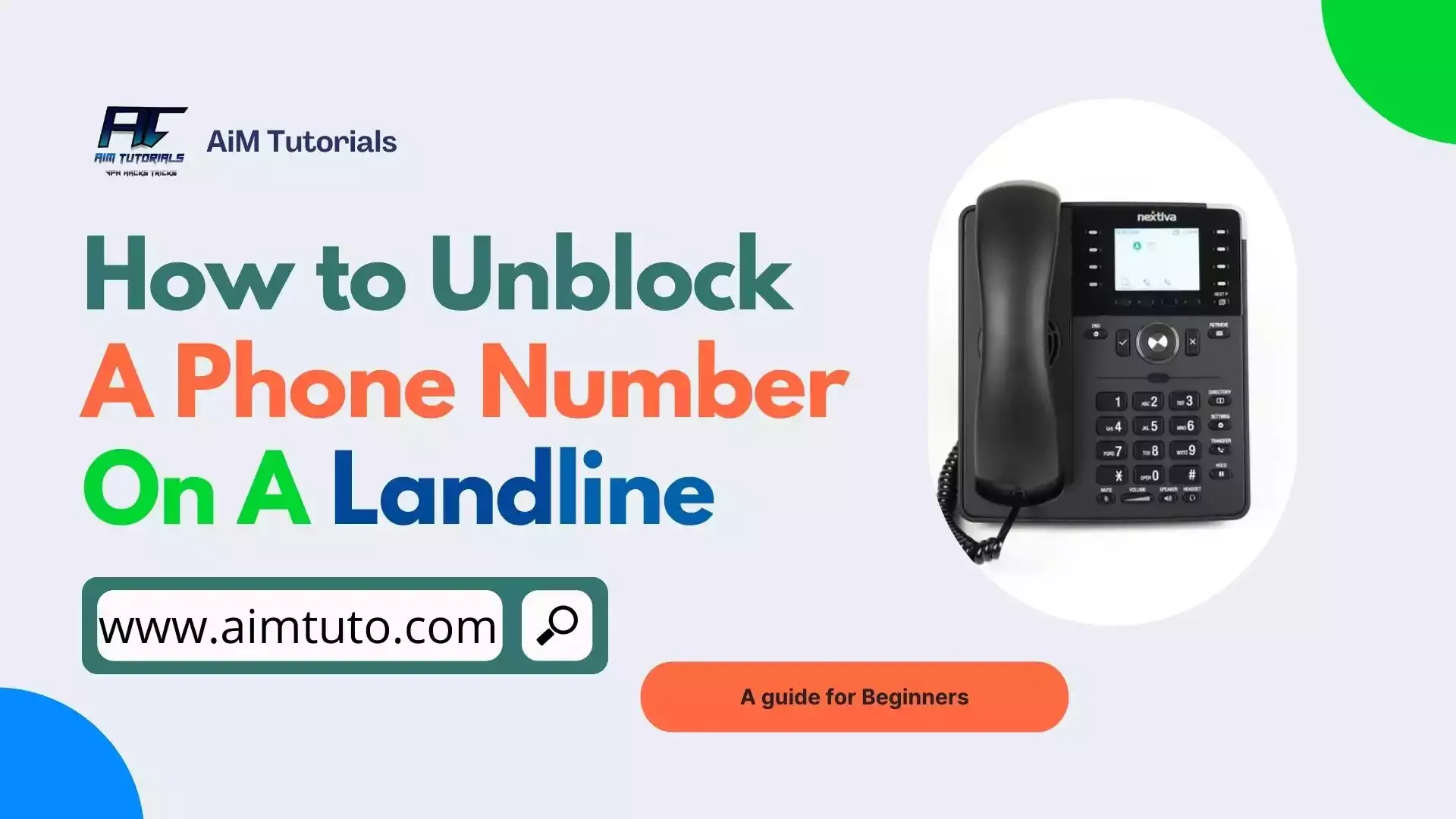 unblock a phone number on a landline