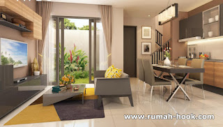 Desain Interior Rumah Jakarta Cluster Baru Murah di BSD www.rumah-hook..com