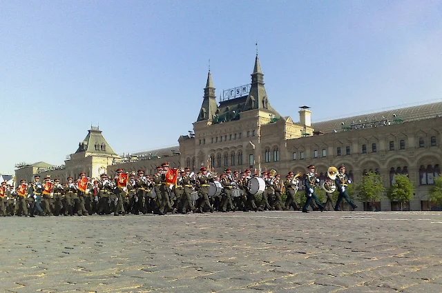 репетиция парада Победы на Красной площади 2008