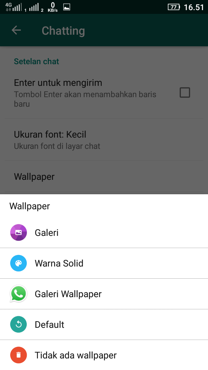 Cara Mengganti Background Wallpaper Chat Whatsapp Dengan Gambar Dari