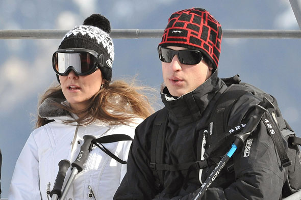 prince william and kate kissing. prince william and kate kissing. william kate kissing skiing.