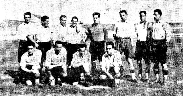 DEPORTIVO ALAVÉS. Temporada 1928-29. Sin ordenar: Beristáin (portero), Ciriaco, Unamun, Camino, Antero, Echevarrieta, Modesto, San Martín, García, Albéniz y Cacho. REAL VALLADOLID DEPORTIVO 2 🆚 DEPORTIVO ALAVÉS 1. Sábado 22/09/1928, 16:30 horas. Partido amistoso. Valladolid, campo de la Sociedad Taurina. GOLES: ⚽1-0: 18’, Sáinz. ⚽1-1: 35’, Baltasar Albéniz. ⚽2-1: 88’, Sierra.