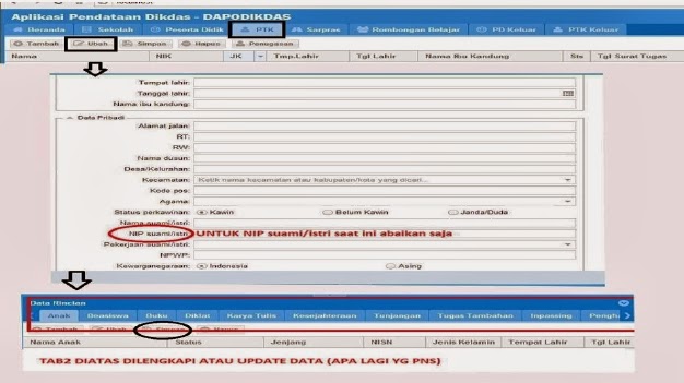 Cara Mengisi Tab PTK Dapodik 2013