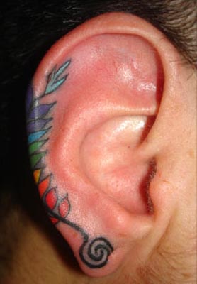 ear tattoos for girls