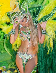 Brazil, Rio Carnival - Samba fantasy, Woman In Sexy Costume