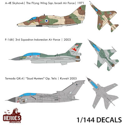 3 New 1/144 One shot Decals Added from Heroes Models