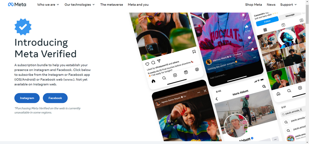 Meta Verification for Facebook and Instagram