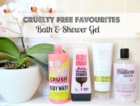 A run-down of my favourite cruelty-free, vegan bath and shower products ft. Soap & Glory, Organic Surge, Treacle Moon and more
