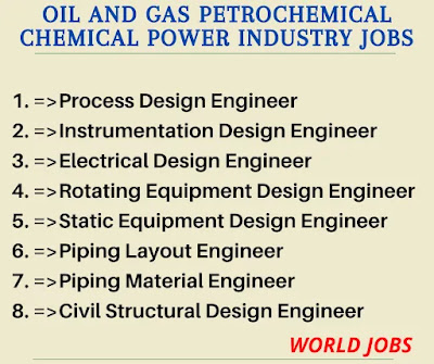 Oil and Gas Petrochemical Chemical Power industry Jobs