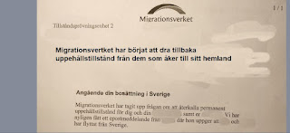 Migrationsverket harbörjat att återkalla uppehållstillstånd och ska göra utvisning . 