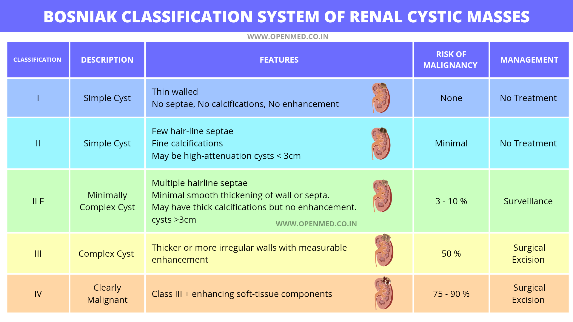 Bosniak Classification System Of Renal Cystic Masses