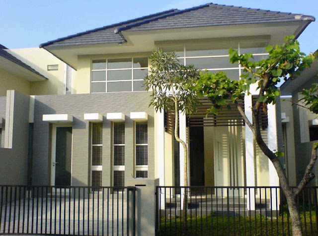 contoh cat rumah minimalis bagian luar