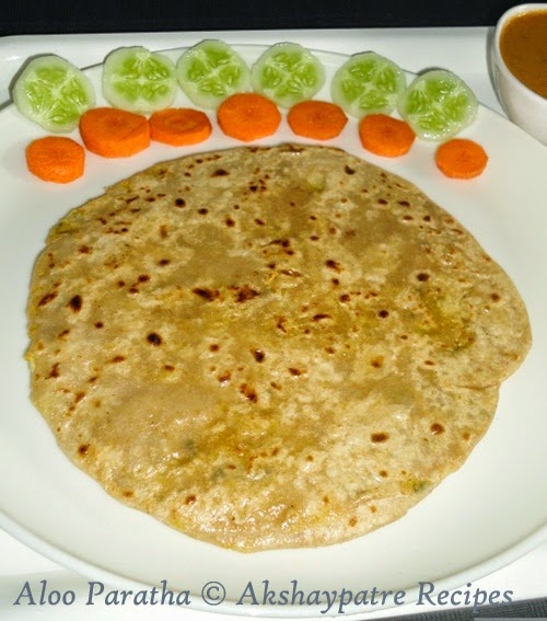 shallow fried the paratha
