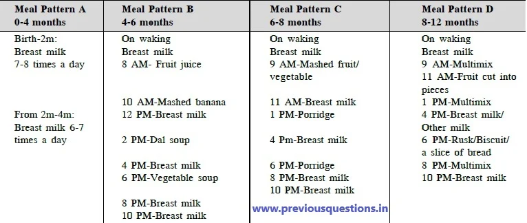 What should be meal pattern