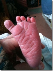 Caitlyn's little foot