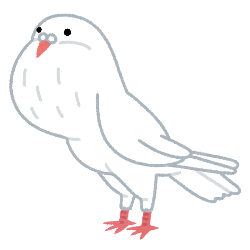 ポーターのイラスト 鳩 かわいいフリー素材集 いらすとや