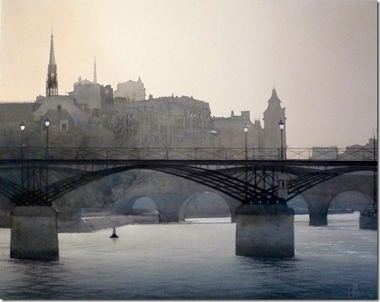 4 Le pont des Arts 80 x 100cm