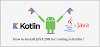 Kotlin Setup: Install Java JDK for Windows