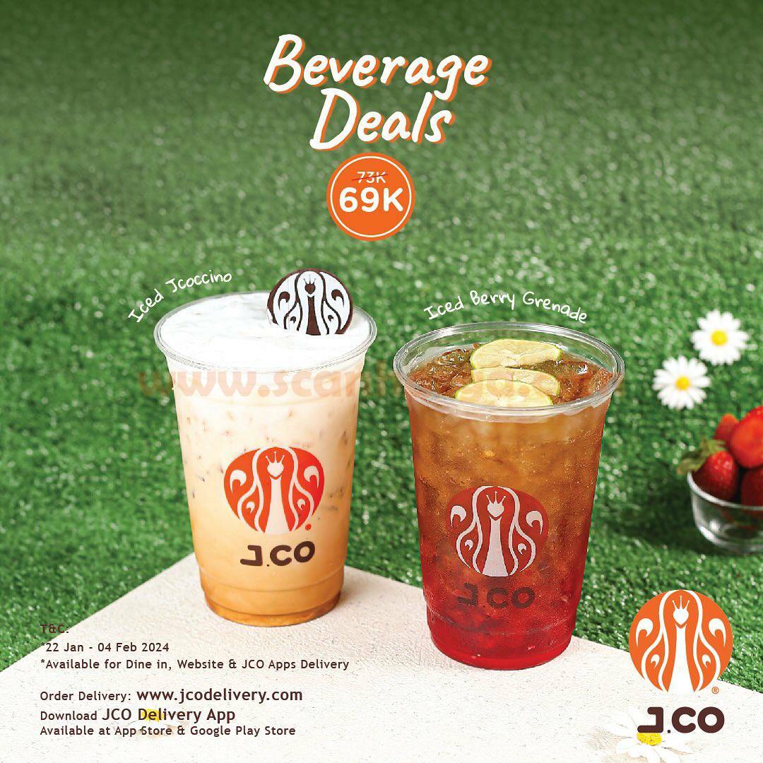 Promo JCO Terbaru Beverages Deals: 22 Januari - 4 Februari 2024