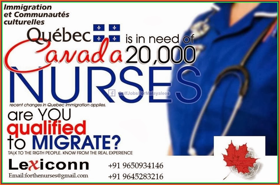 Large Vacancies For Nurses For Canada