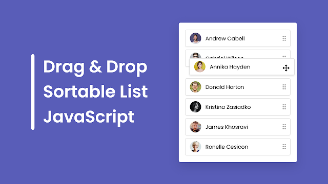 Перетаскивание сортируемого списка | Drag and Drop Sortable List using HTML CSS & JavaScript