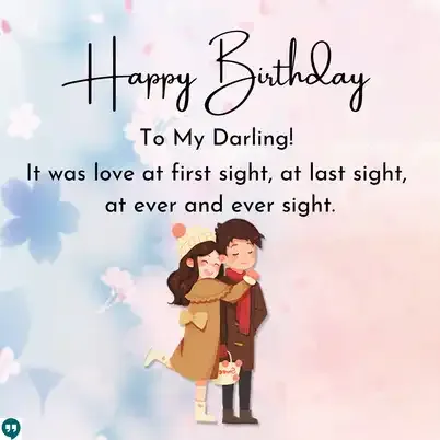 best happy birthday to my darling wishes images for love