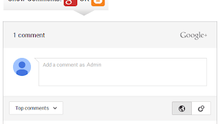 Show/Hide Blogger and Google+ Comments System With Toggle