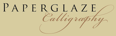 p a p e r g l a z e calligraphy