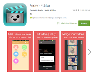 Cara memotong video di android dengan video editor