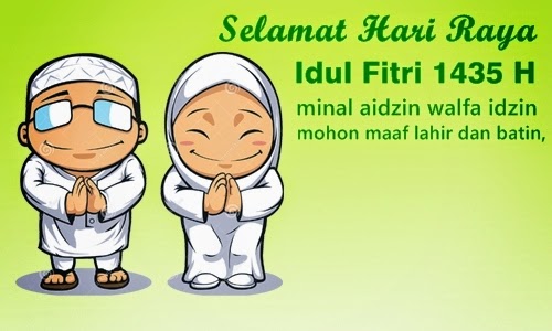 Kata & Gambar Ucapan Selamat Idul Fitri / Lebaran 2014 