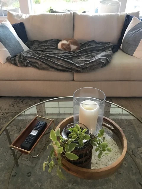 round glass coffee table