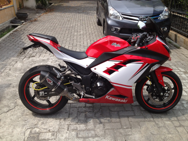  Modifikasi Motor  Ninja  250  Fi  Warna Merah Modifikasi  Jakarta