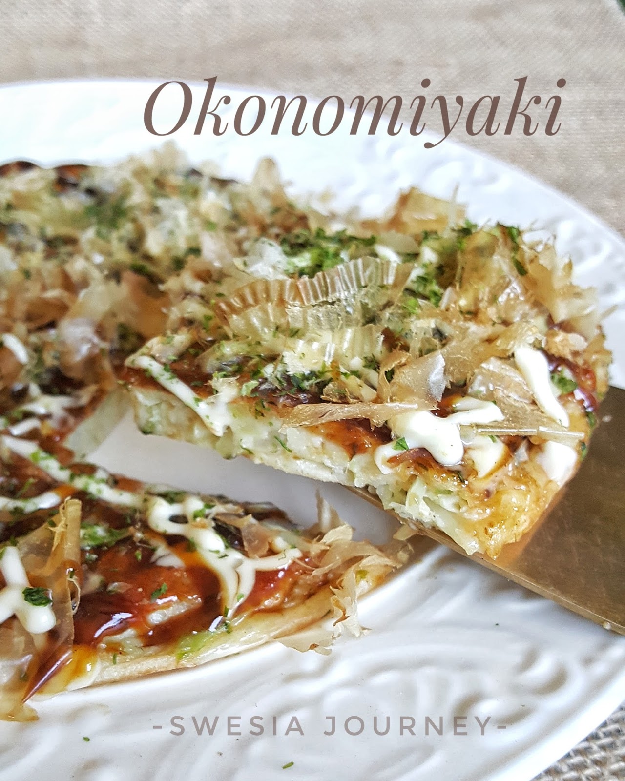 OKONOMIYAKI - Japanese Pancake yang sangat sedap! ~ Swesia 